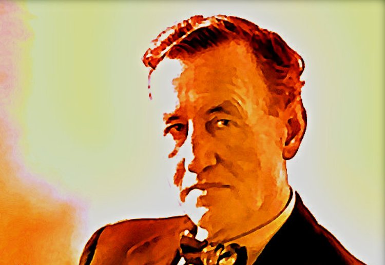 Painting of Ian Fleming wearing a suit