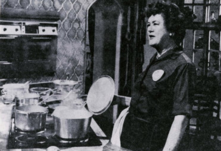 Julia Child wearing a shirt