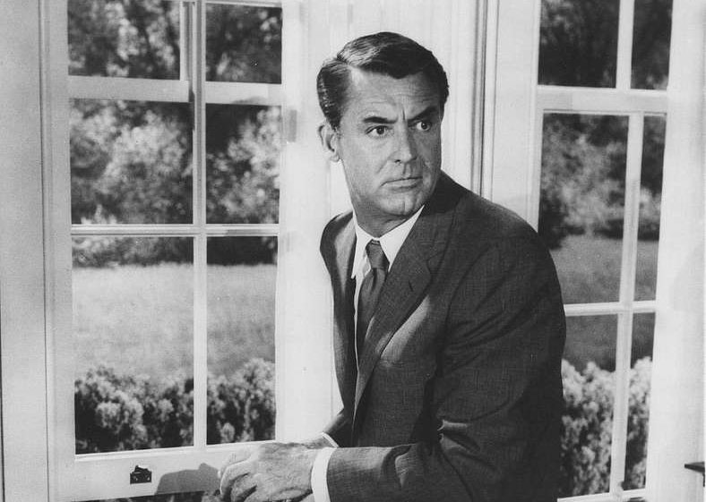 Cary Grant wearing a suit