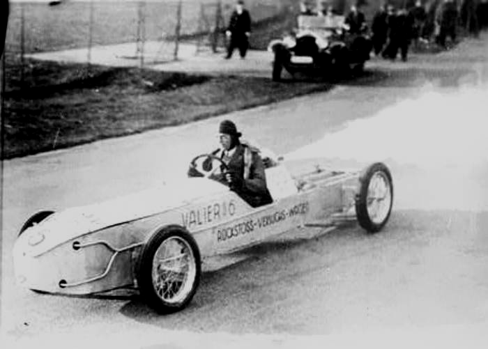 Max Valier In Rocket Car