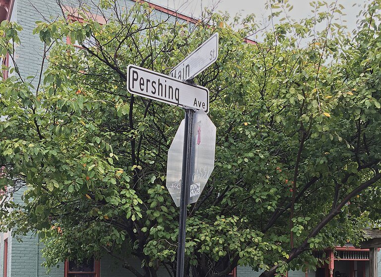 A street name was changed from Bremen Street to Pershing Avenue