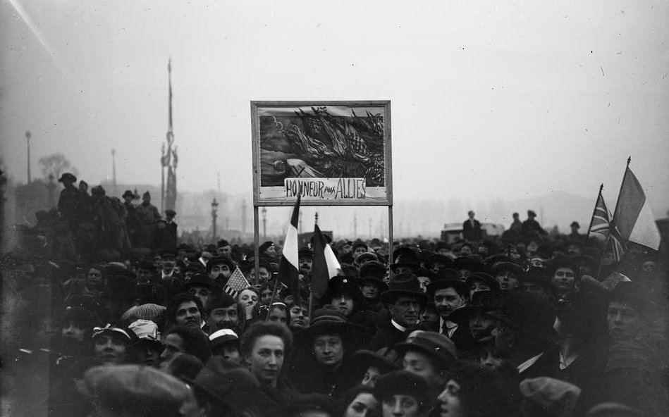 Celebrating The Signing Of The Armistice With Germany In Paris