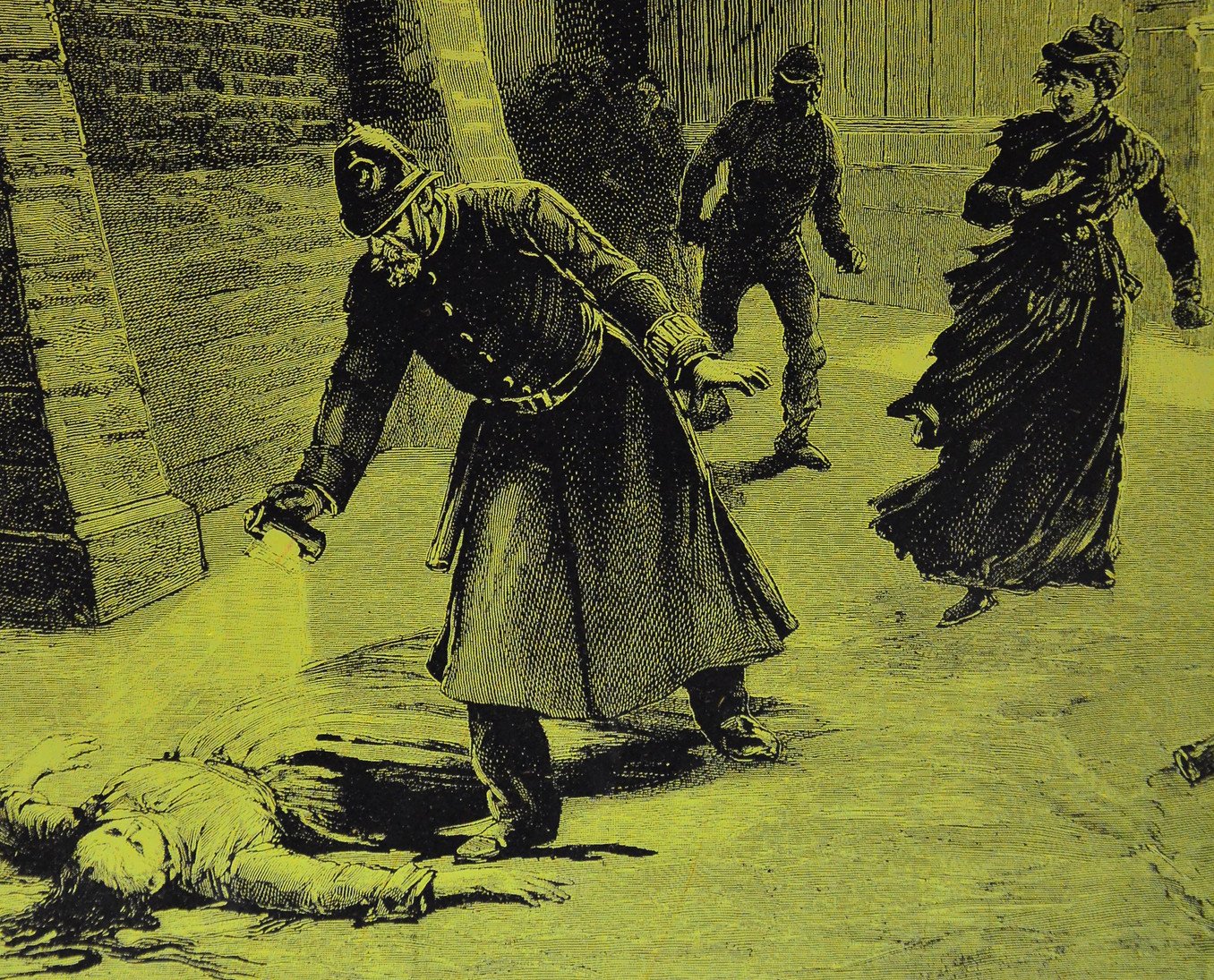The Whitechapel murders: police discover the corpse of one of the victims of Jack The Ripper