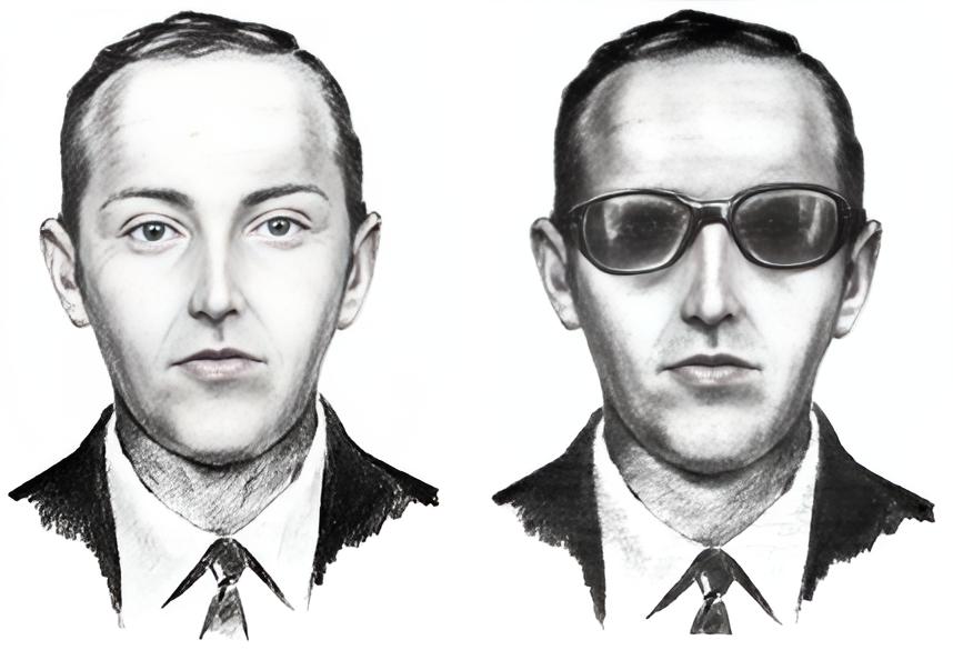 Composite Sketch created by the FBI of the unknown hijacker