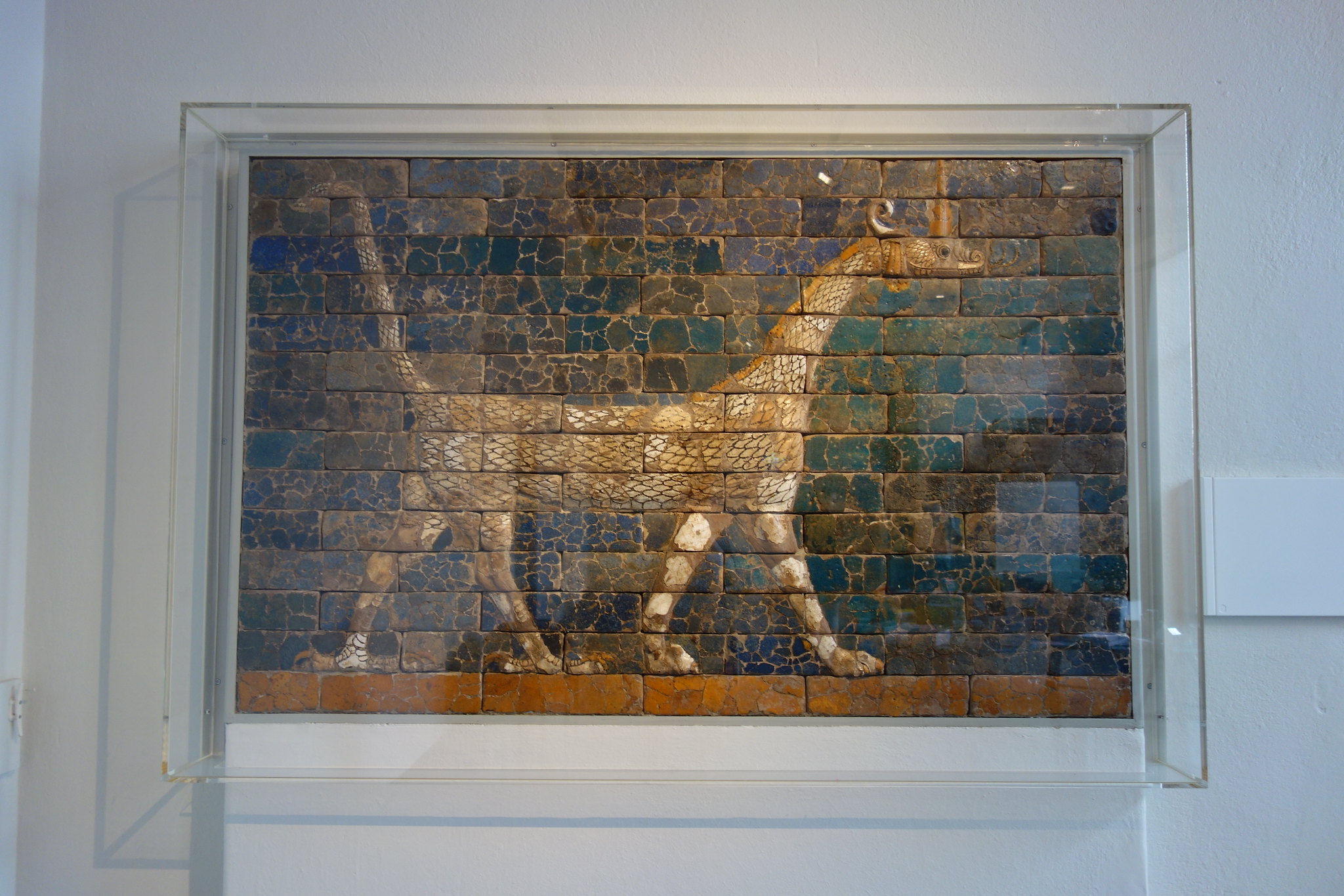 Babylonian glazed tile relief