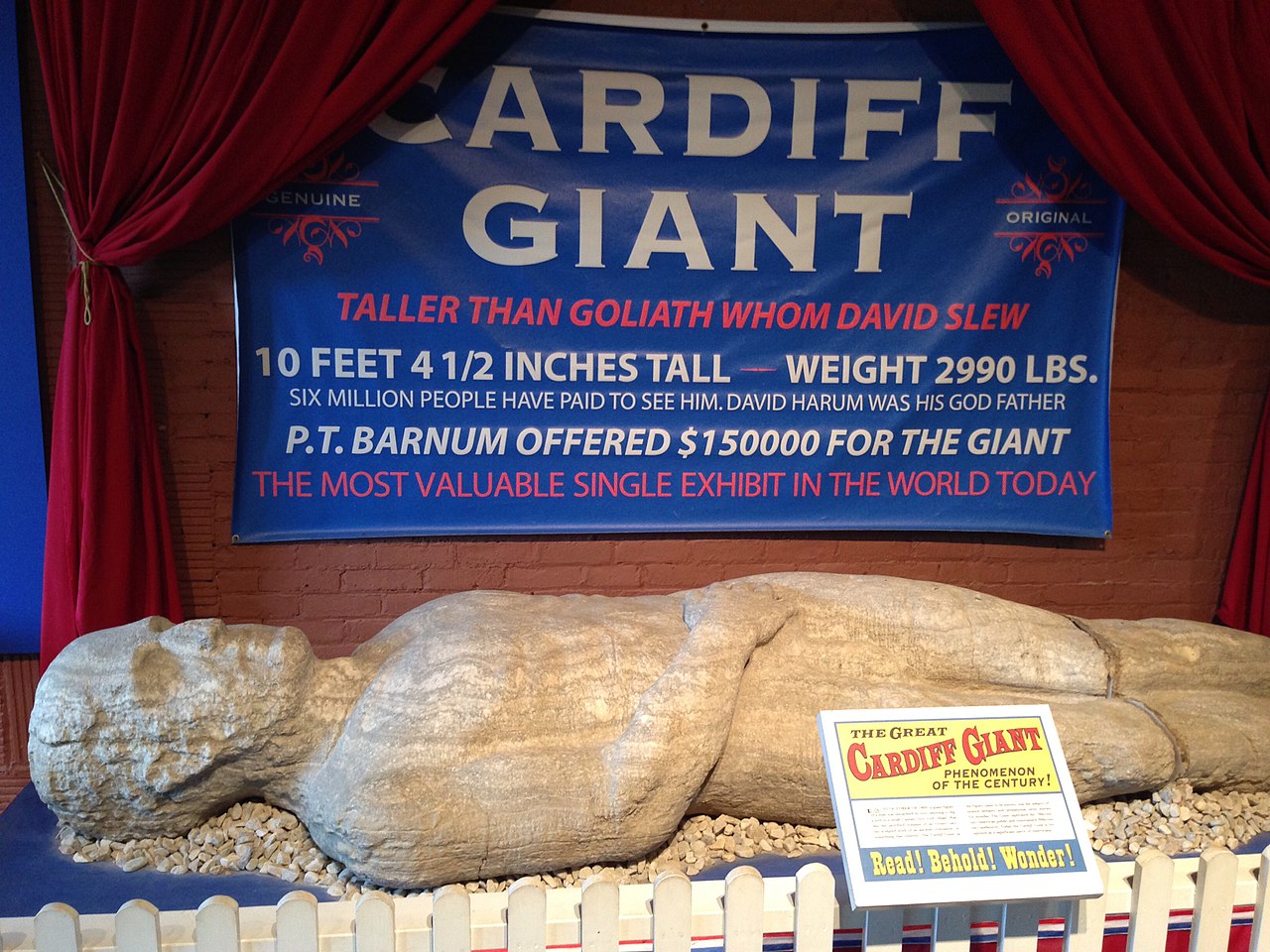 The Cardiff Giant at the Farmers' Museum in Cooperstown - 2013