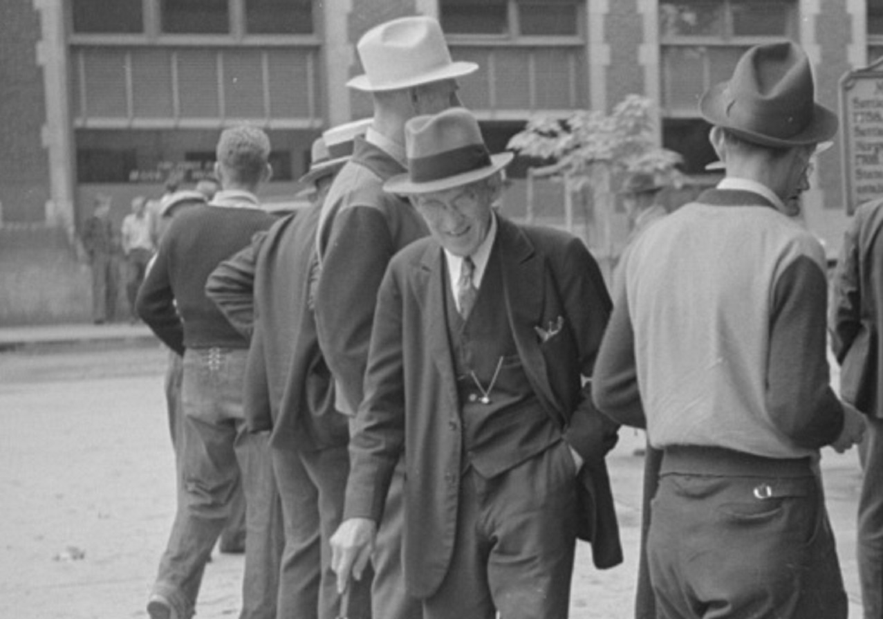 People standing outside - 1930s