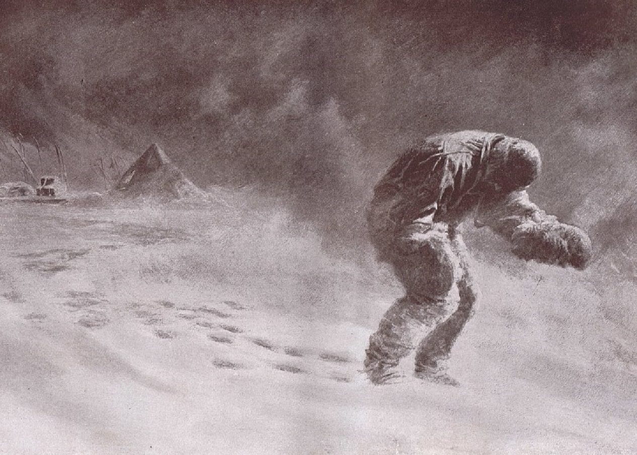 Print of the painting 'A Very Gallant Gentleman' by John Charles Dollman - 1913/14