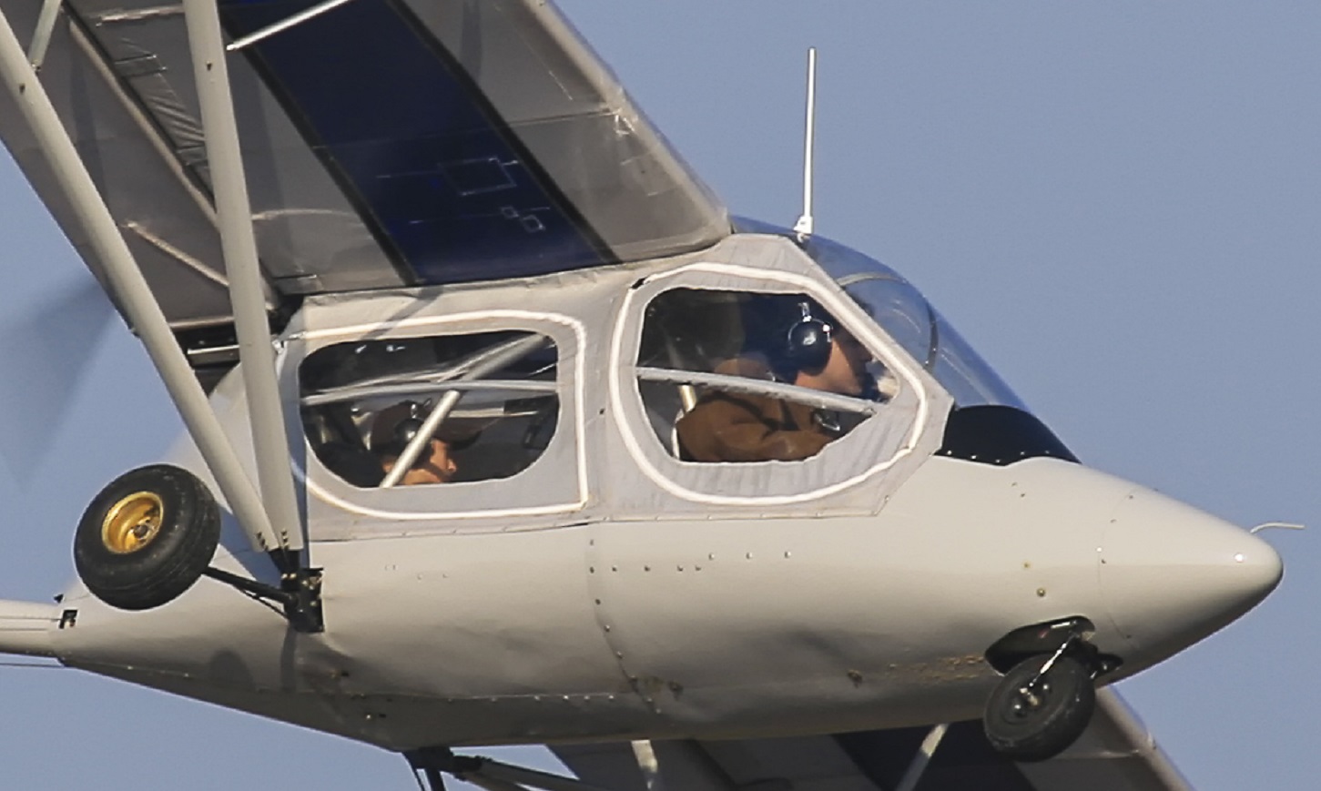 Ultralight airplanes flying