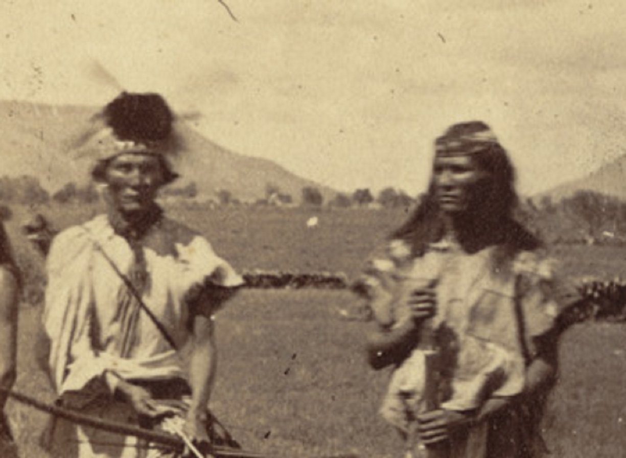 Apache Indians, as they appear ready for the war-path.