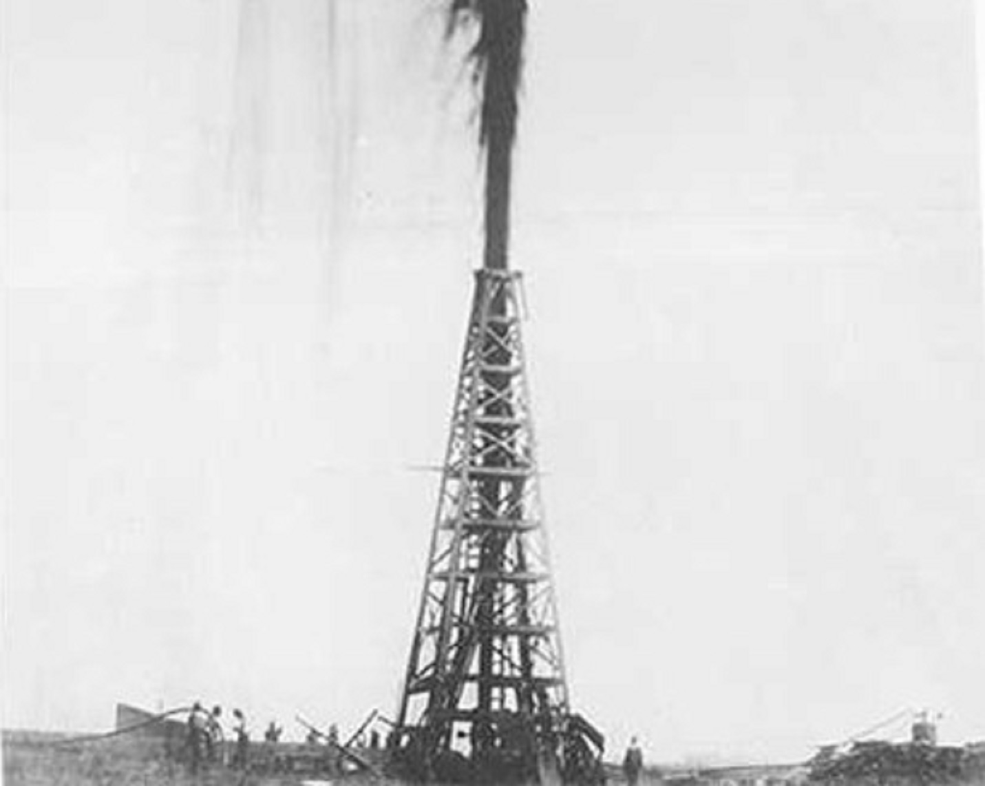 The Lucas Gusher at Spindletop Hill - 1901