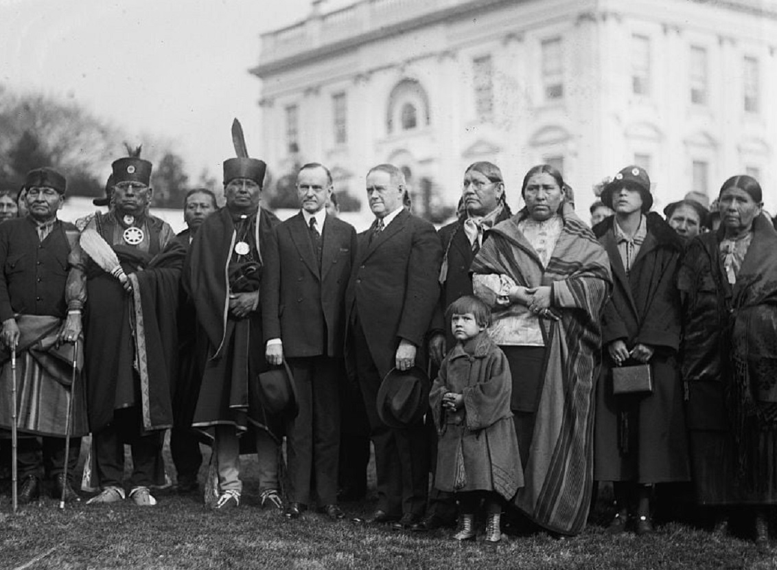 Coolidge with Osage Indians - 1924