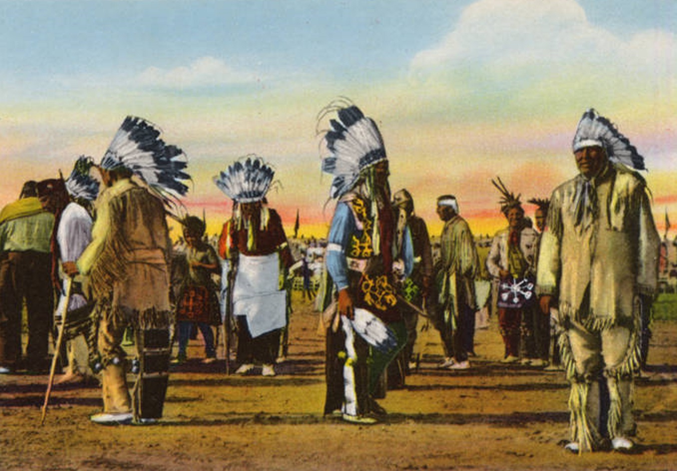 Oklahoma - Osage Indian Dancers - 1940