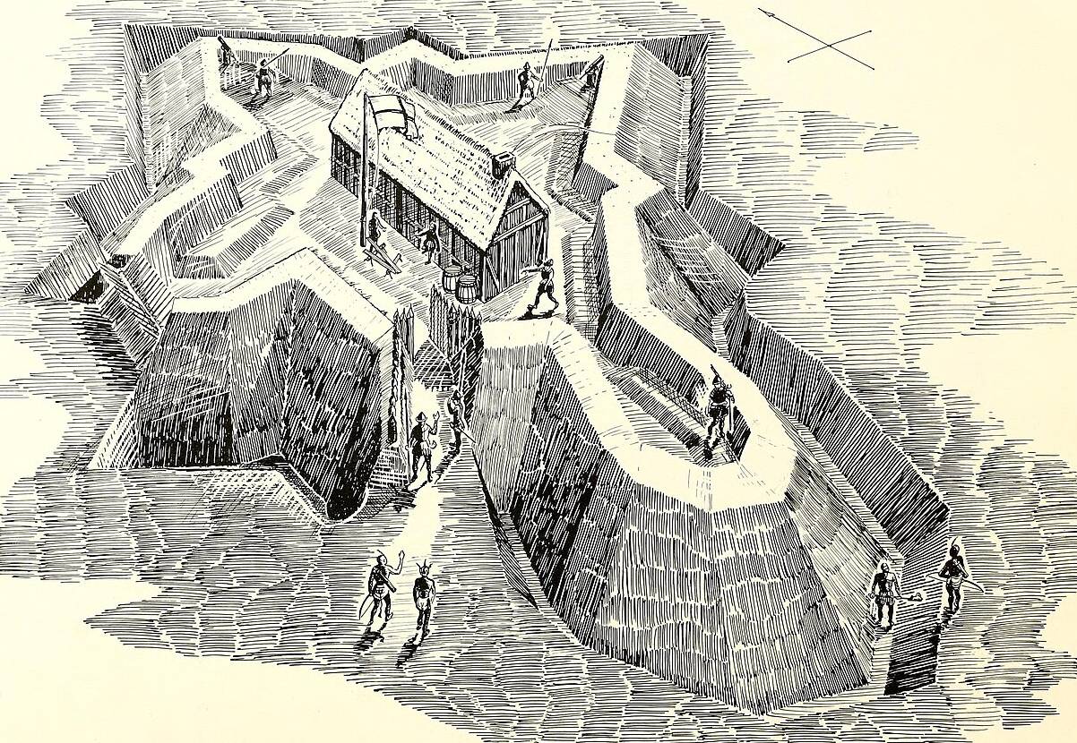 Roanoke Colony fort