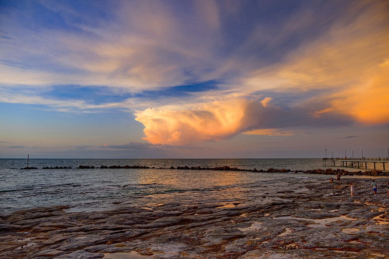 Remnants of Hector the Convector at sunset
