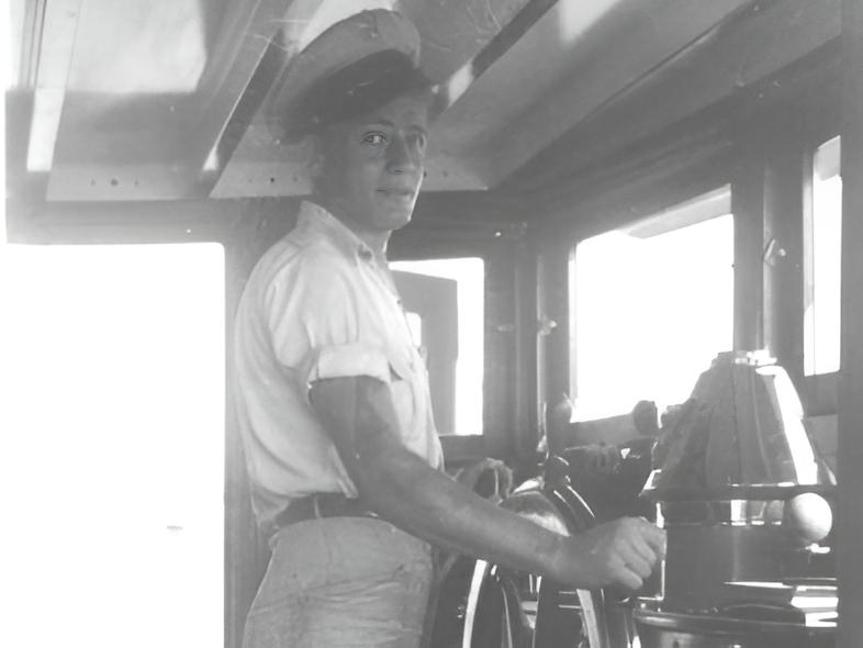 The wheelhouse of MV Joyita in 1942