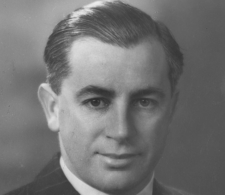 Grayscale Portrait Photo of Harold Holt