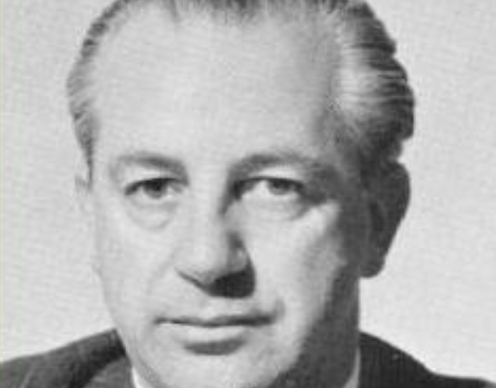 Grayscale Portrait Photo of Harold Holt
