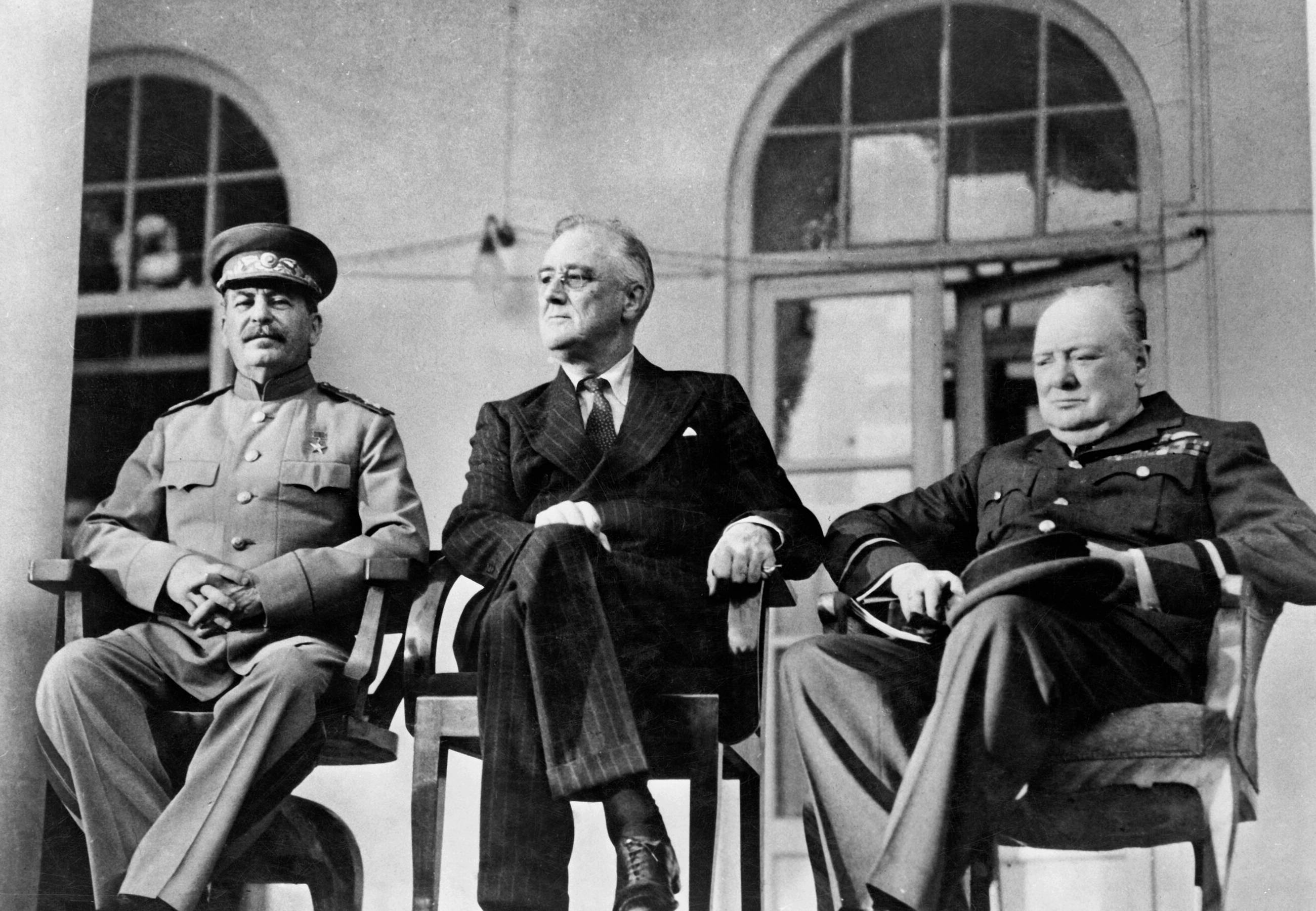 The Allied leaders at the Tehran Conference in 1943