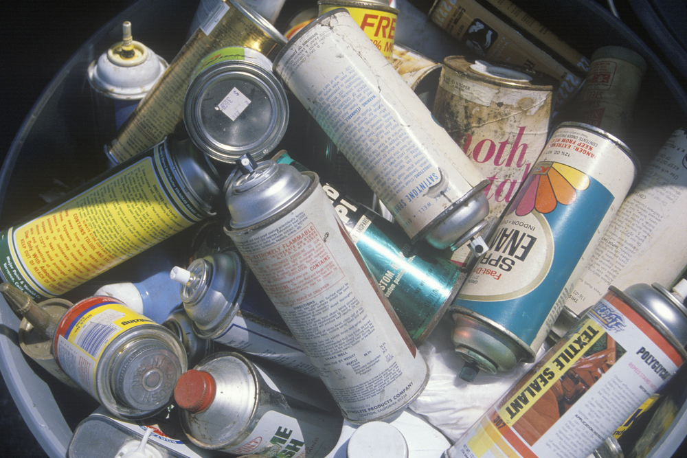 empty aerosol cans