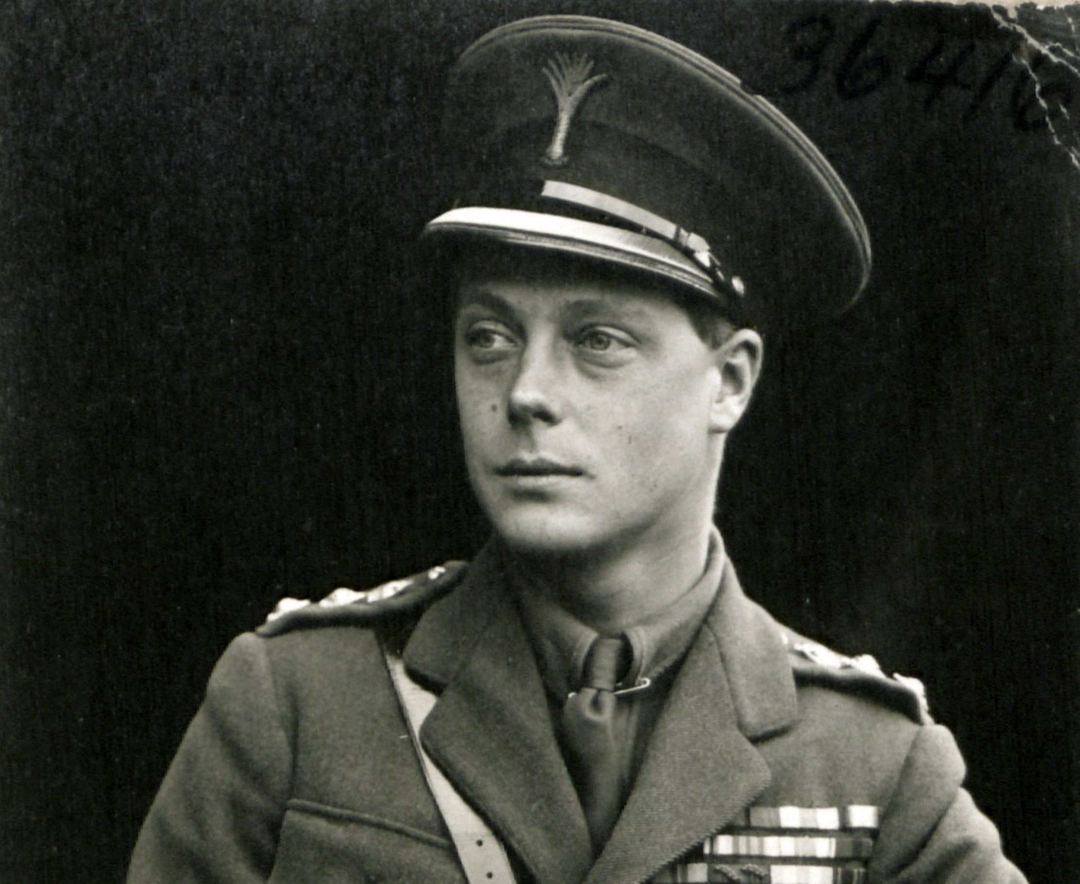 Grayscale Portrait Photo of Edward VIII in uniform