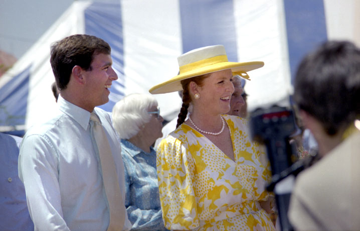 The Duke Andrew and Duchess Of York Sarah in Townsville