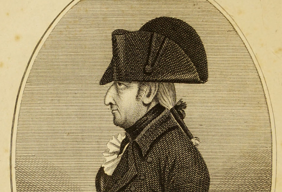 Andrew Robinson Bowes facing left