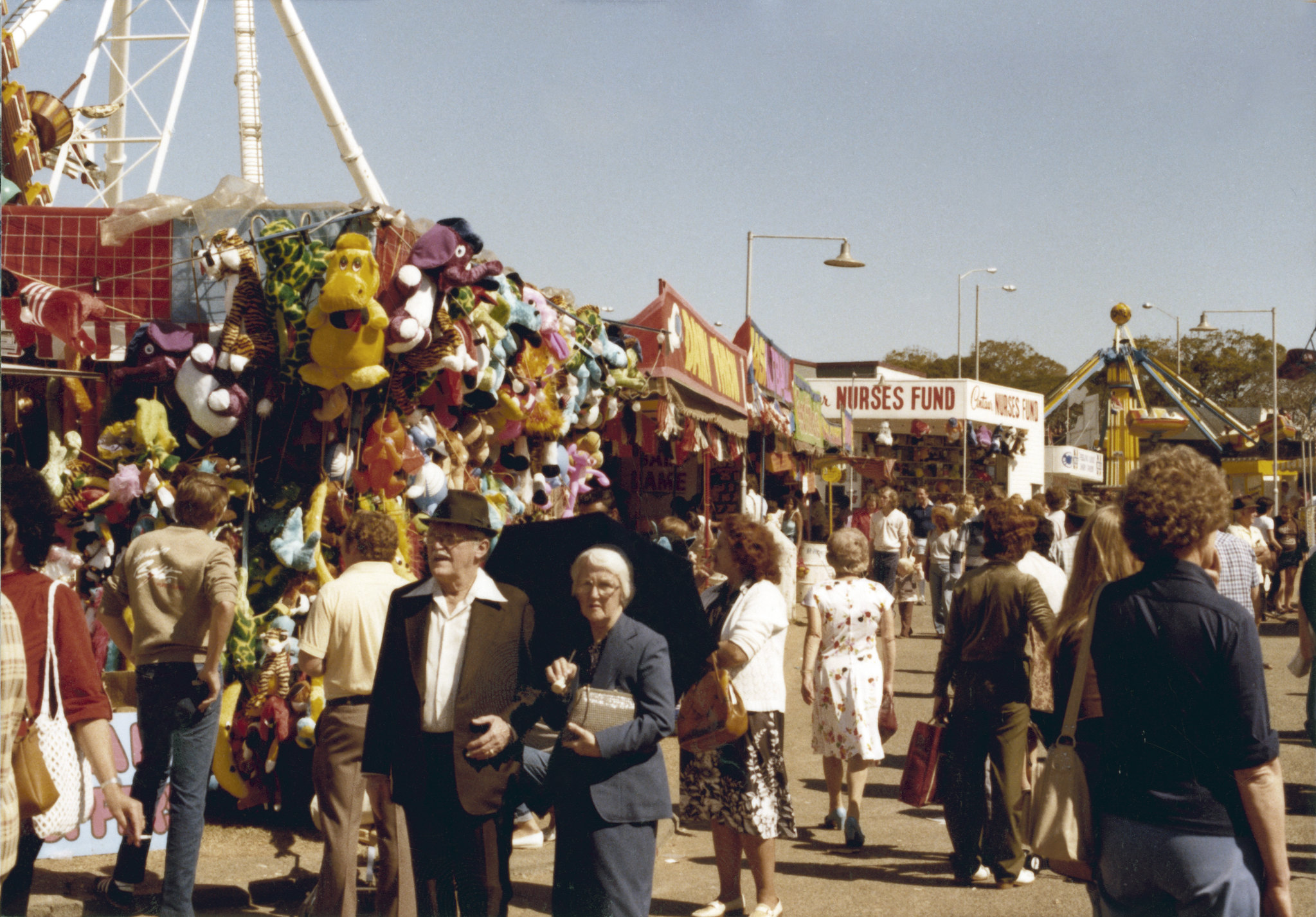 Sideshow Alley at the Royal National Show, Brisbane, August 1982