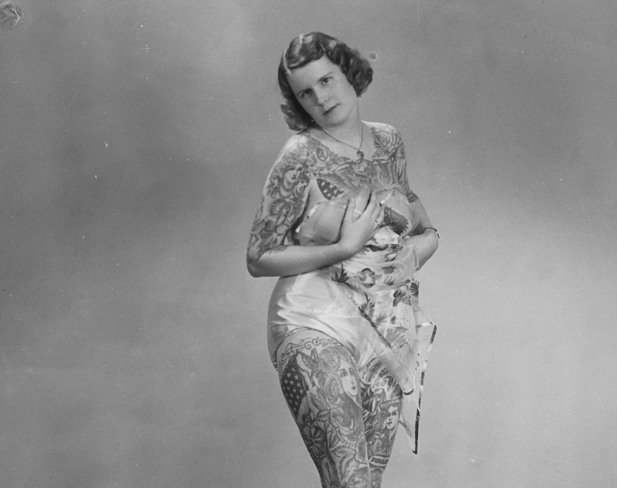 Tattooed lady Betty Broadbent