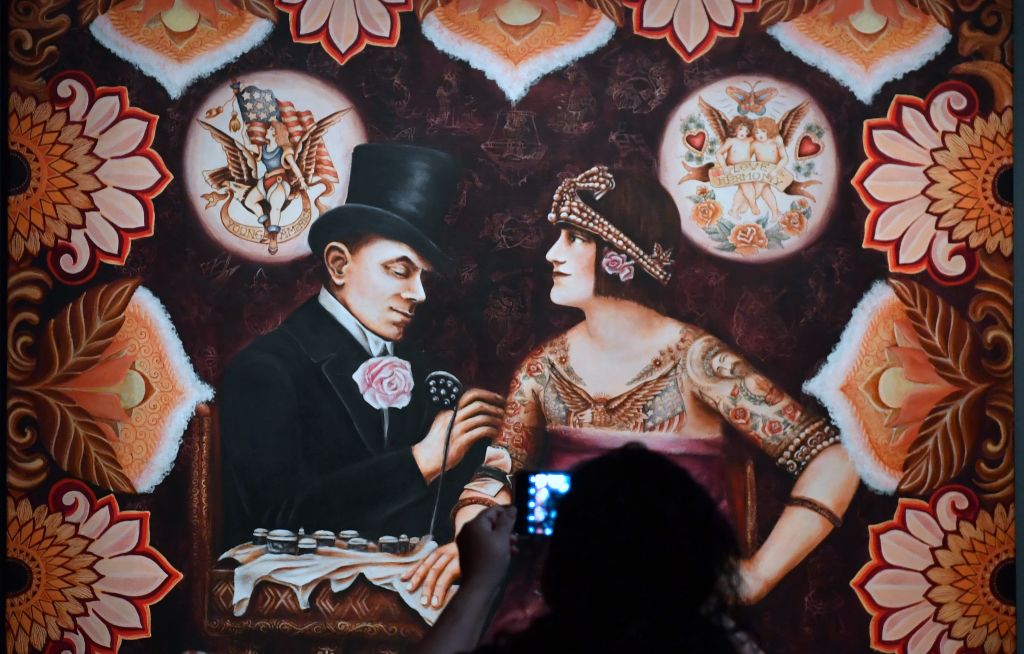 Betty Broadbent tattooed