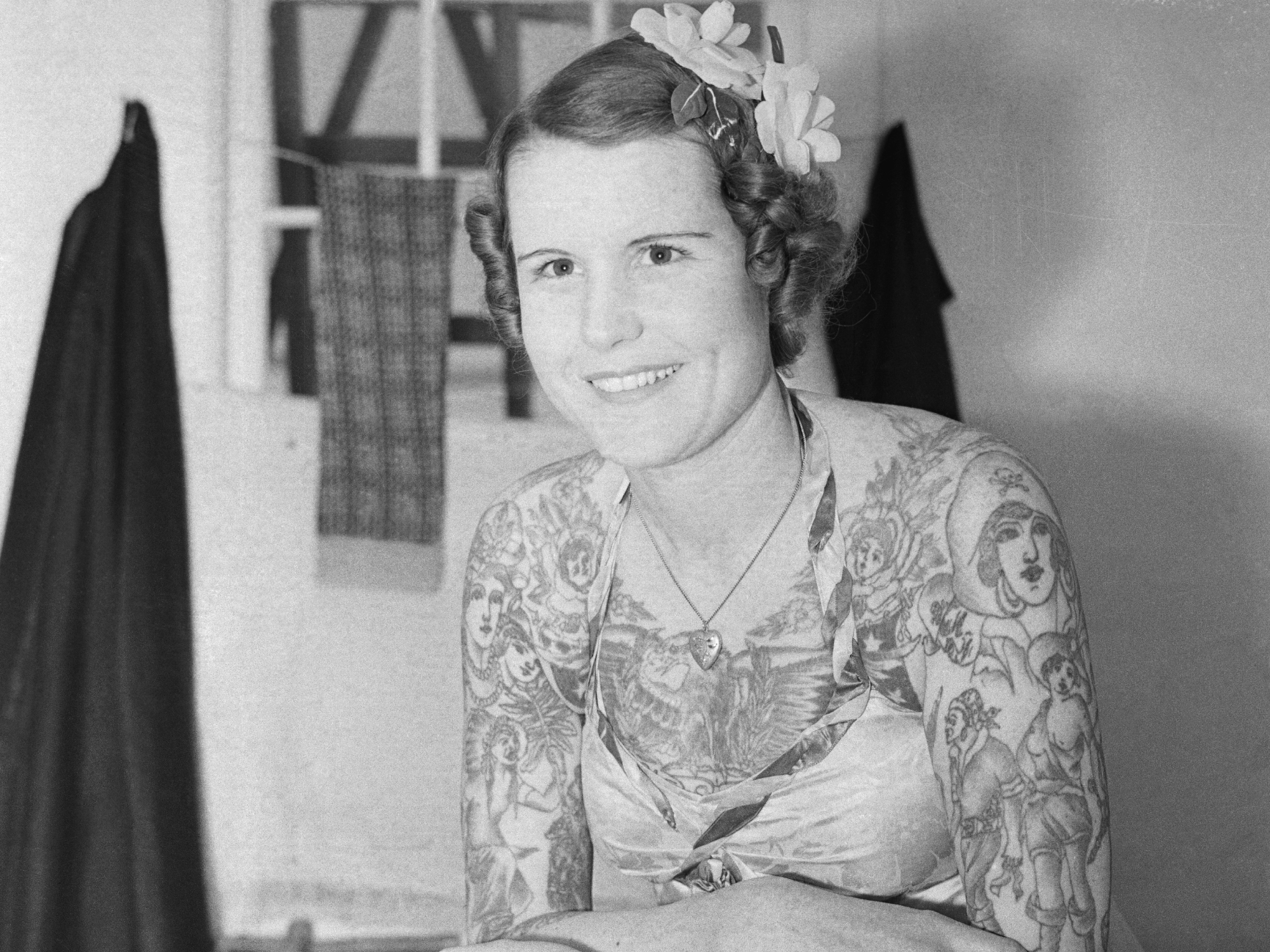 Betty Broadbent, the tattoed lady