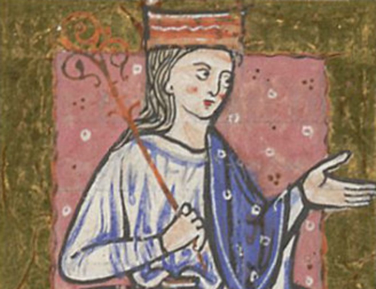 Illuminated portrait of Æðelflæd - 1220