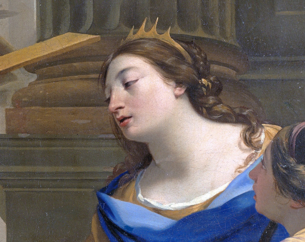 Painting of Artemisia Building The Mausolaeum