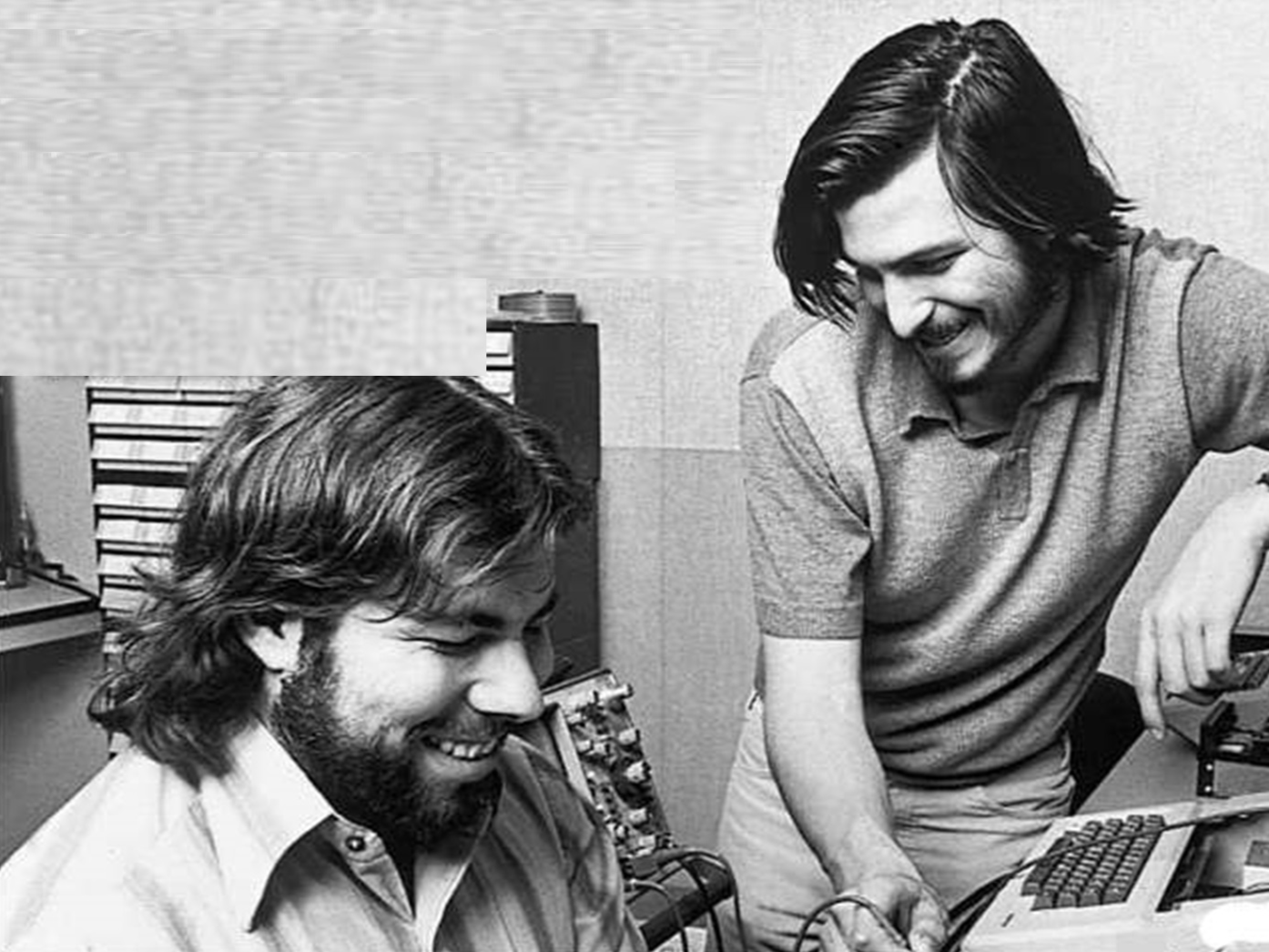 Steve Wozniak and Steve Jobs