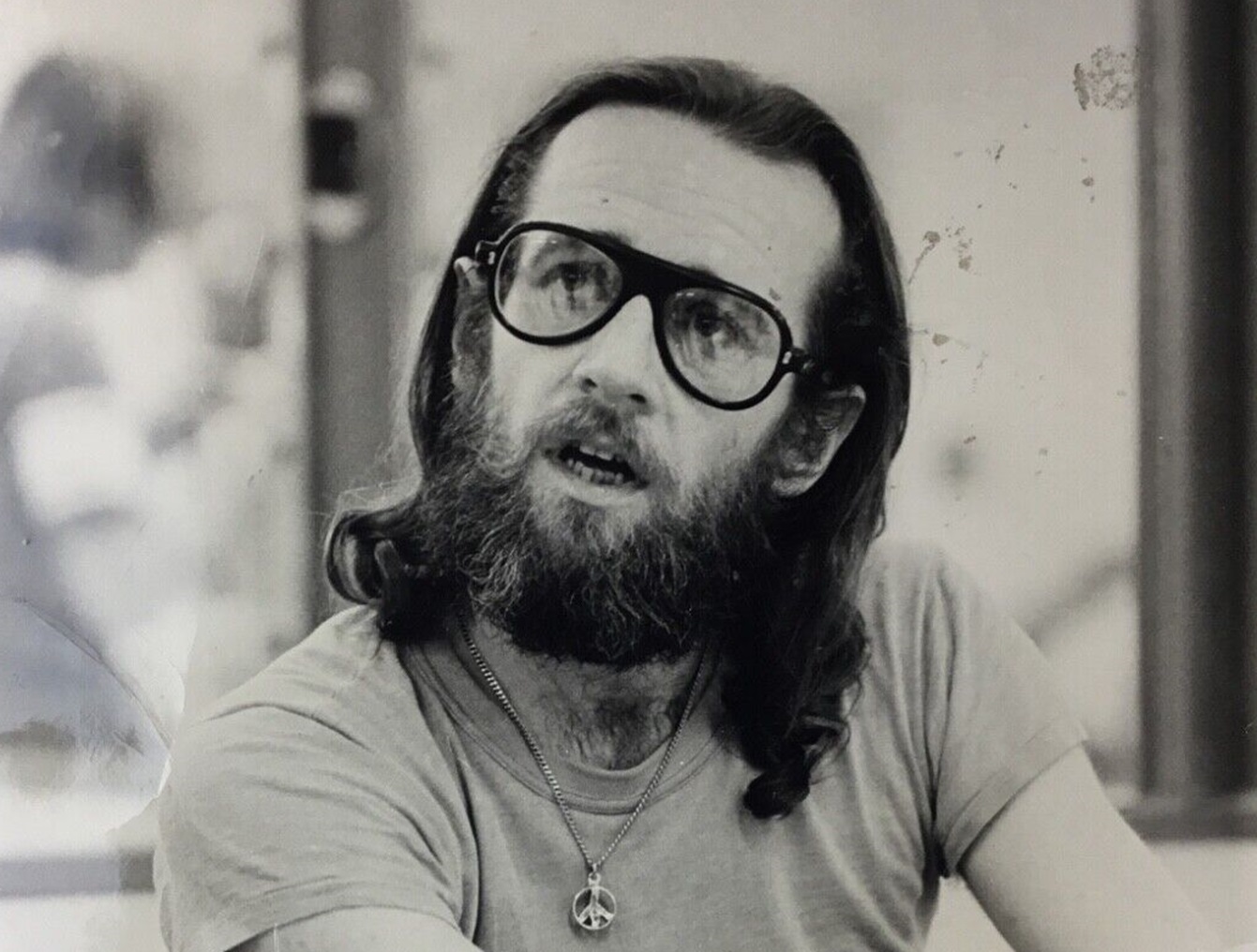 Portrait Photograph Of George Carlin, C. 1972