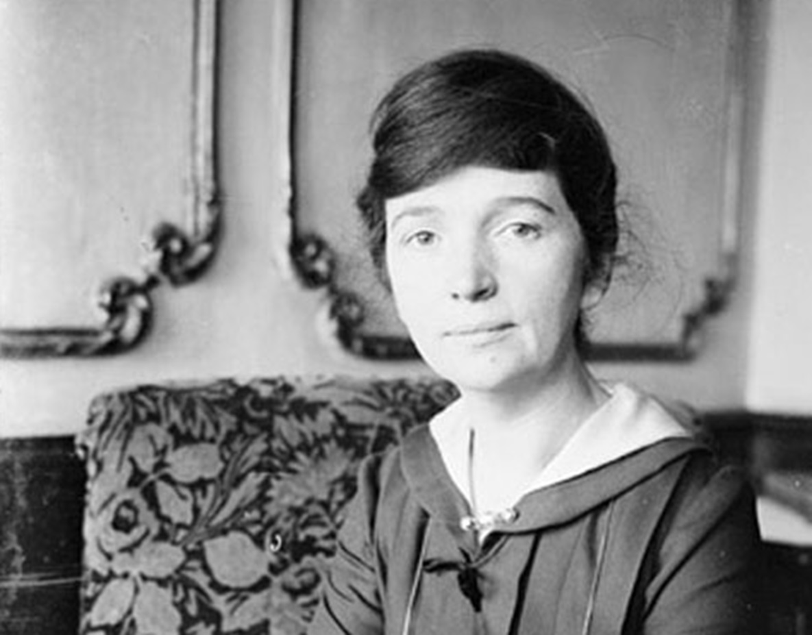 Portrait of Margaret Sanger.