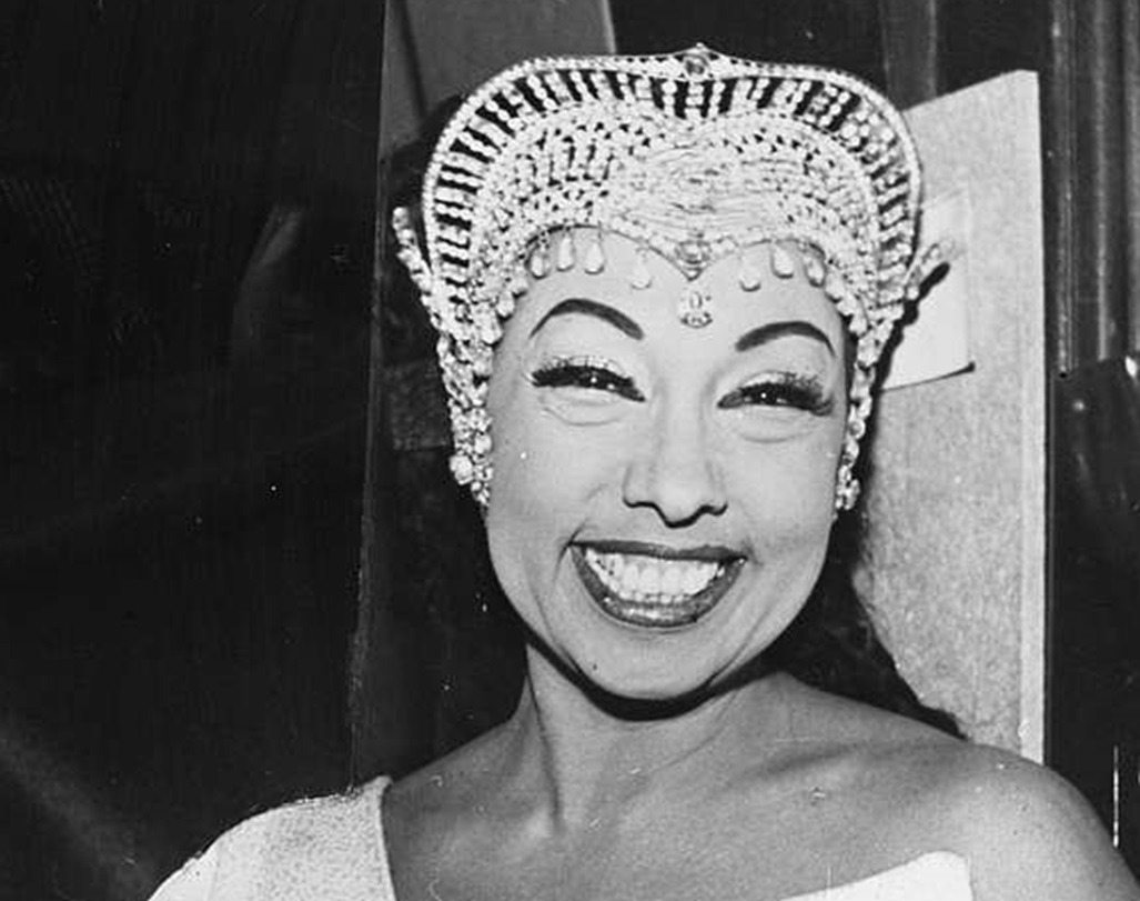 Josephine Baker - Black and White Portrait - 1960