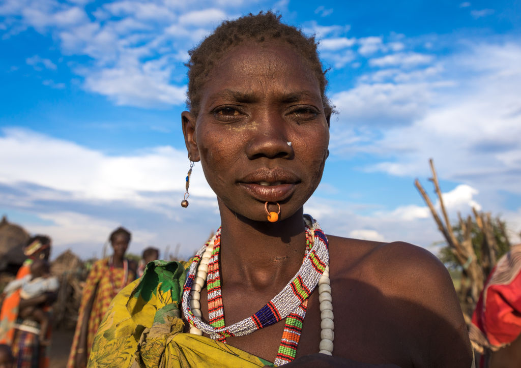 Portrait of a Toposa tribe woman