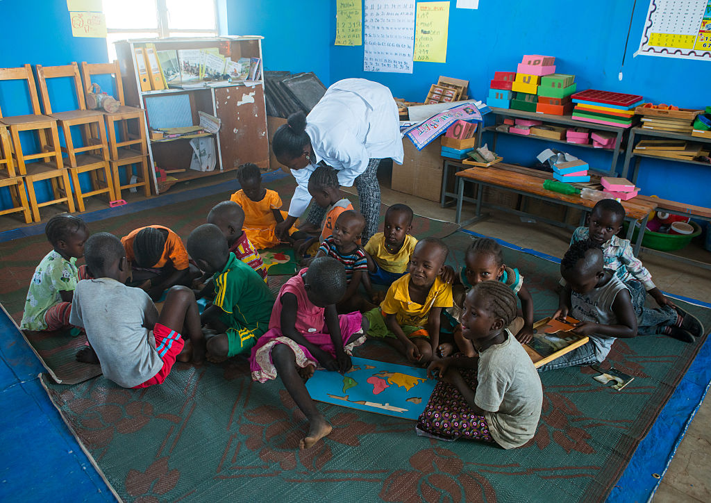 toposa tribe children at school