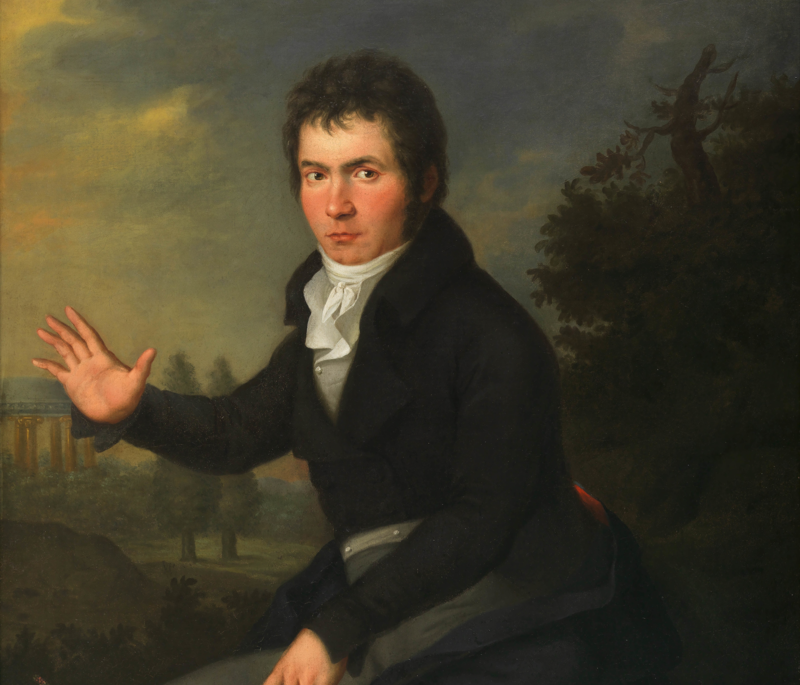 Portrait Painting of Ludwig Van Beethoven by Joseph Willibrord Mähler
