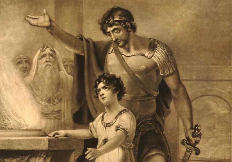Hannibal As A Child, Accompanied By A Roman Soldier