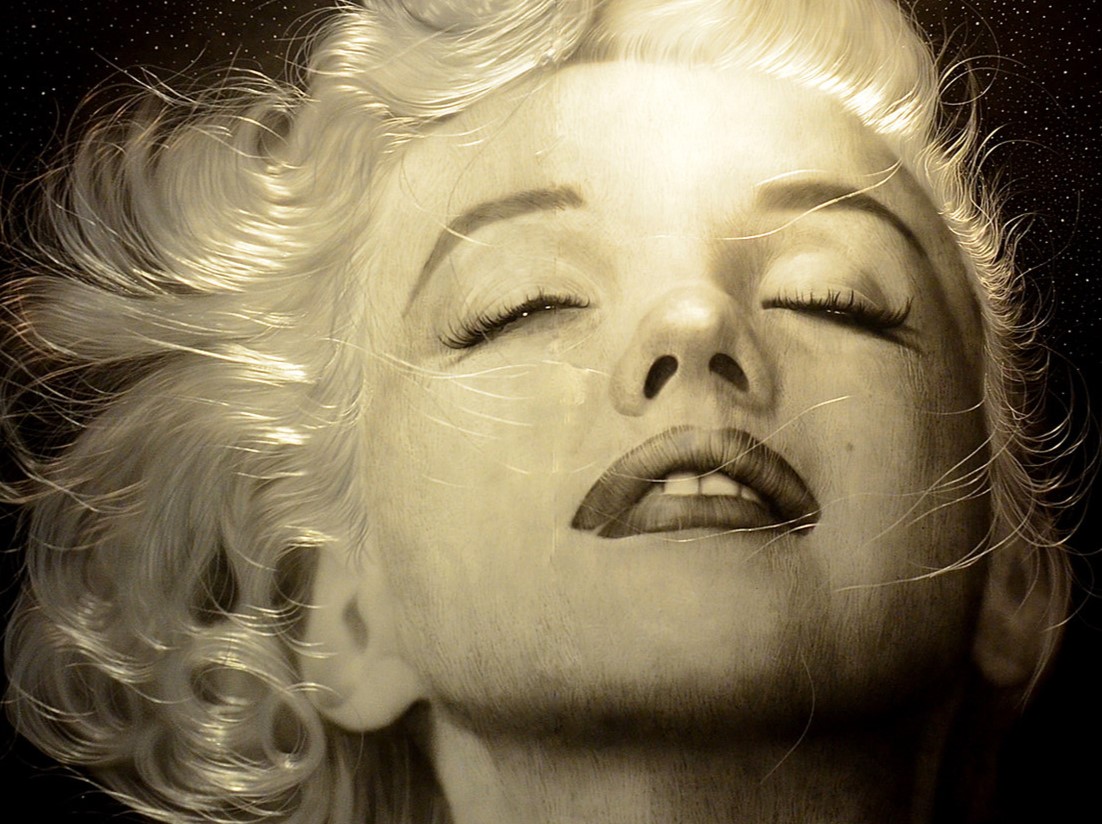 Marilyn Monroe in the night sky
