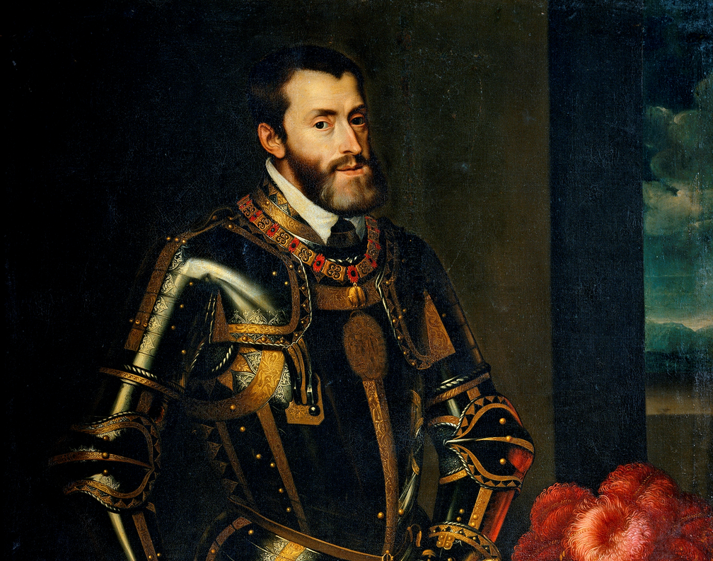 Portrait Painting of Emperor Charles V with a Baton
