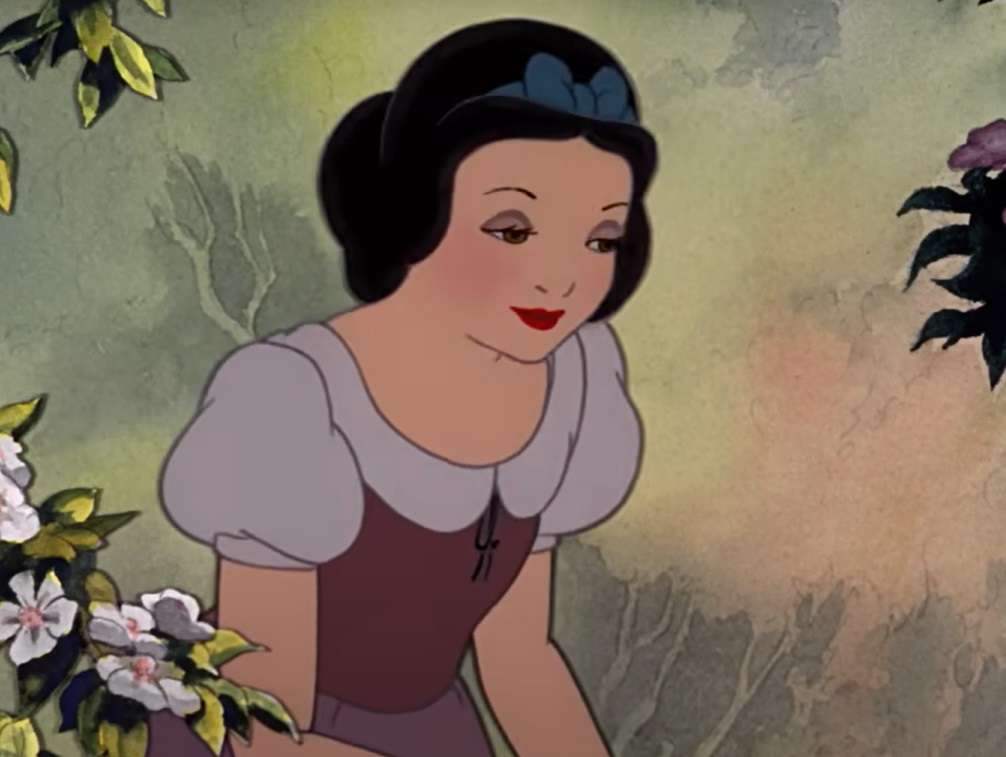 Screenshot from the animated movie Snow White and the Seven Dwarfs (1937)