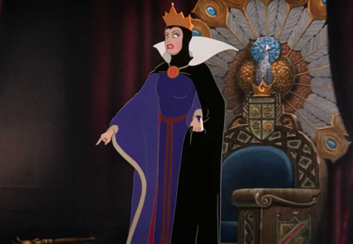 Screenshot from the animated movie Snow White and the Seven Dwarfs (1937)