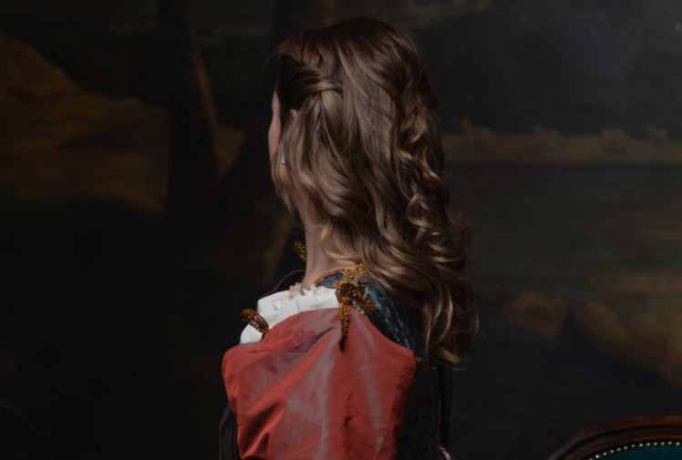 woman in the style of a Renaissance painting