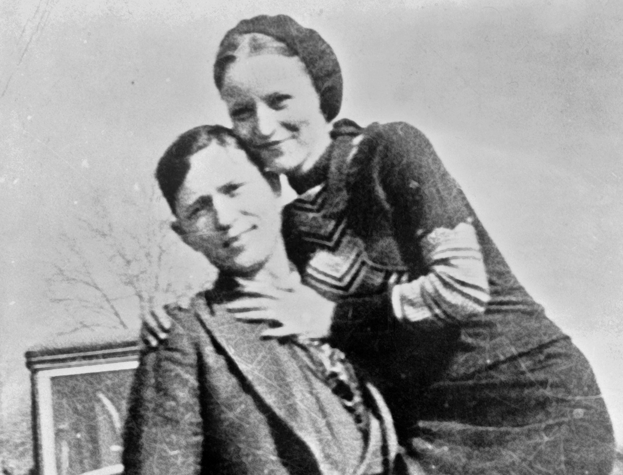 Bonnie Parker and Clyde Barrow, sometime between 1932 and 1934.