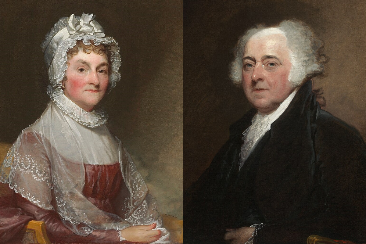 Paintings of Abigail Smith Adams and John Adams - between 1810 and 1815