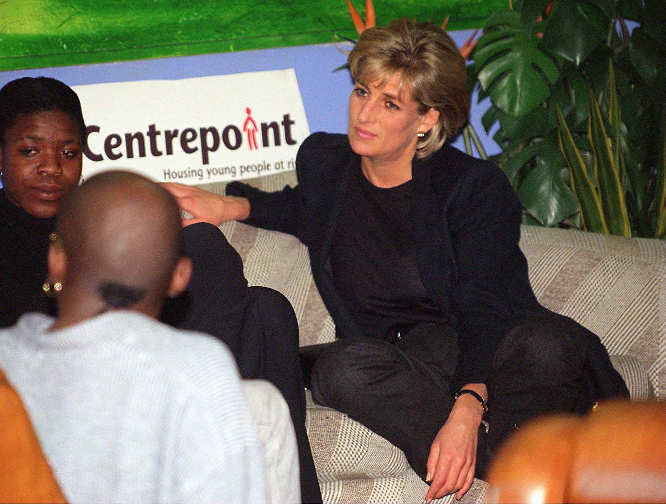 Diana, Princess Of Wales, In Her Role As Patron Visits Centrepoint - 1997