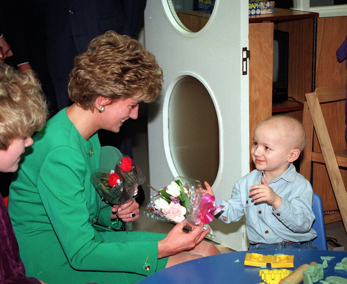 Diana, Princess of Wales in the Royal Marsden Hospital - 1993
